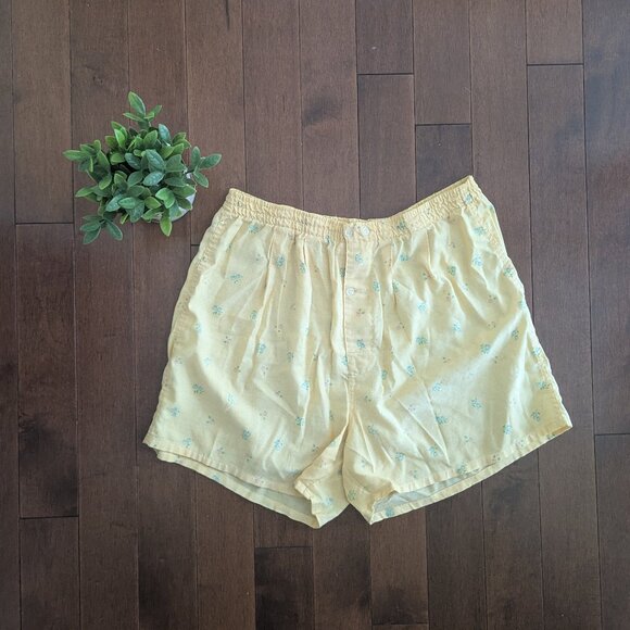 3/$20 DITSY FLORAL PRINT VINTAGE BOXER LOUNGE SHORTS - Picture 1 of 2